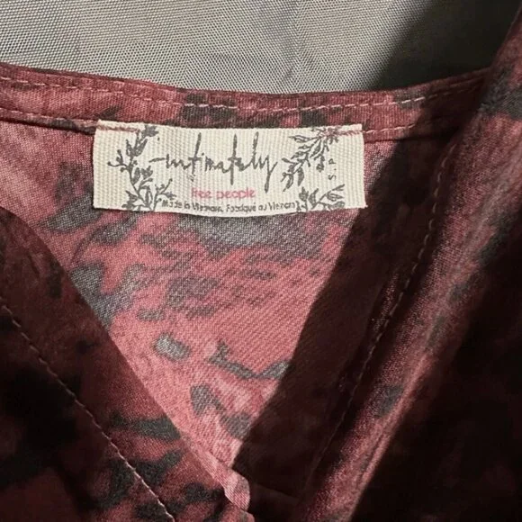 Free People / Day to Night Convertible Ruched Slip Snake Dress S - Picture 5 of 6